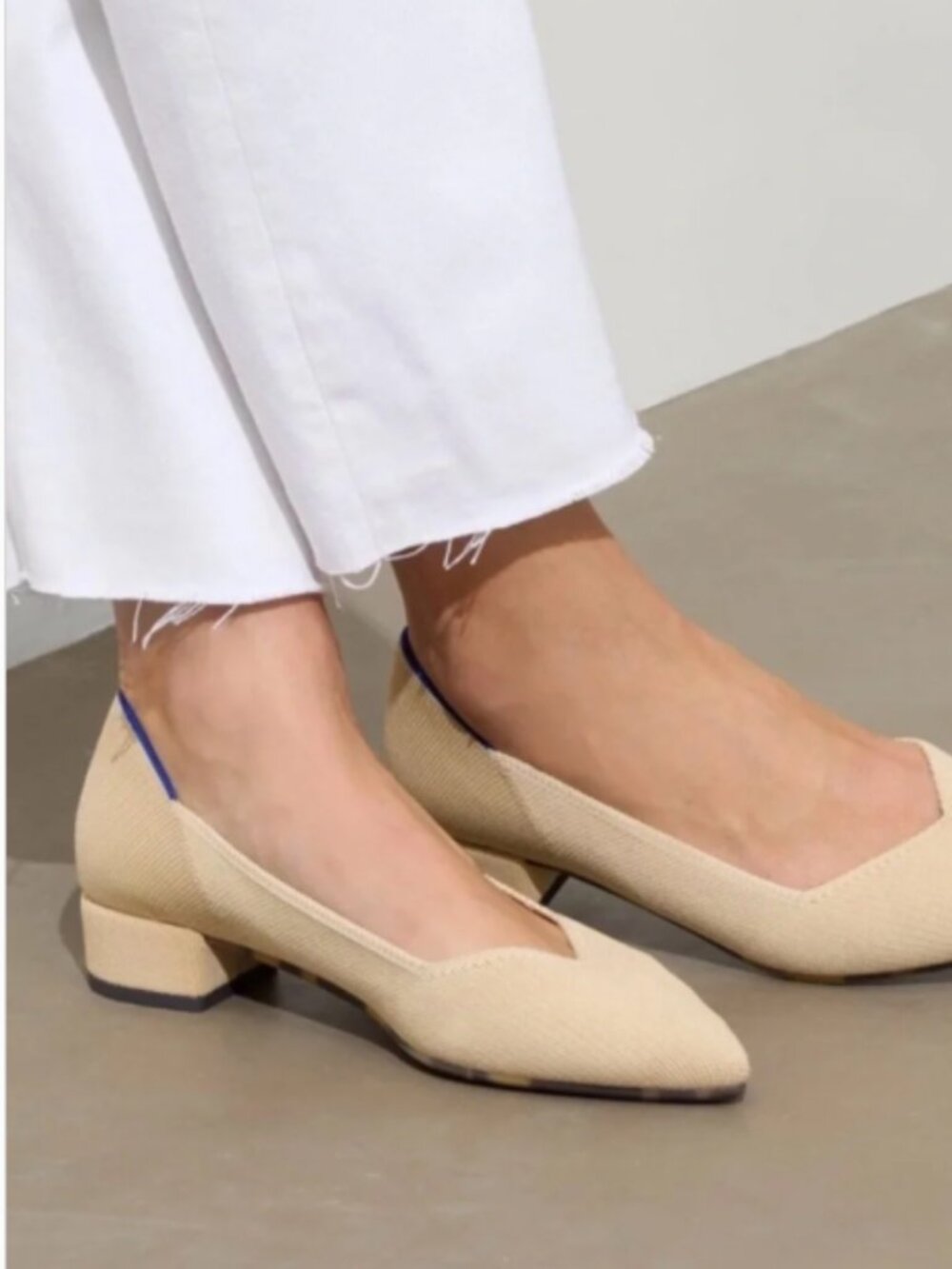 NWOT! ROTHY'S Sand Stone The High Point Comfort Heels Size 6.5